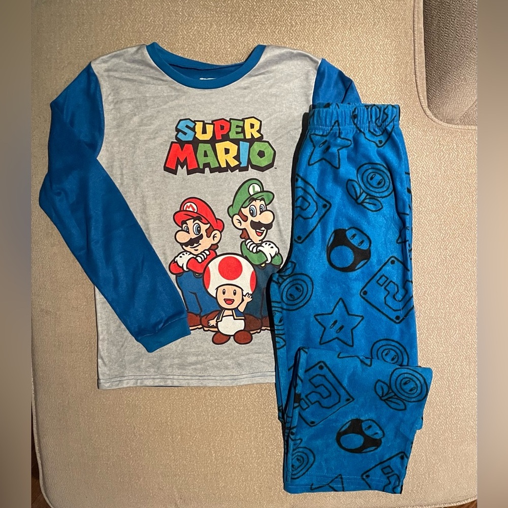 WALMART BOYS SUPER MARIO BROS. L/S PJS